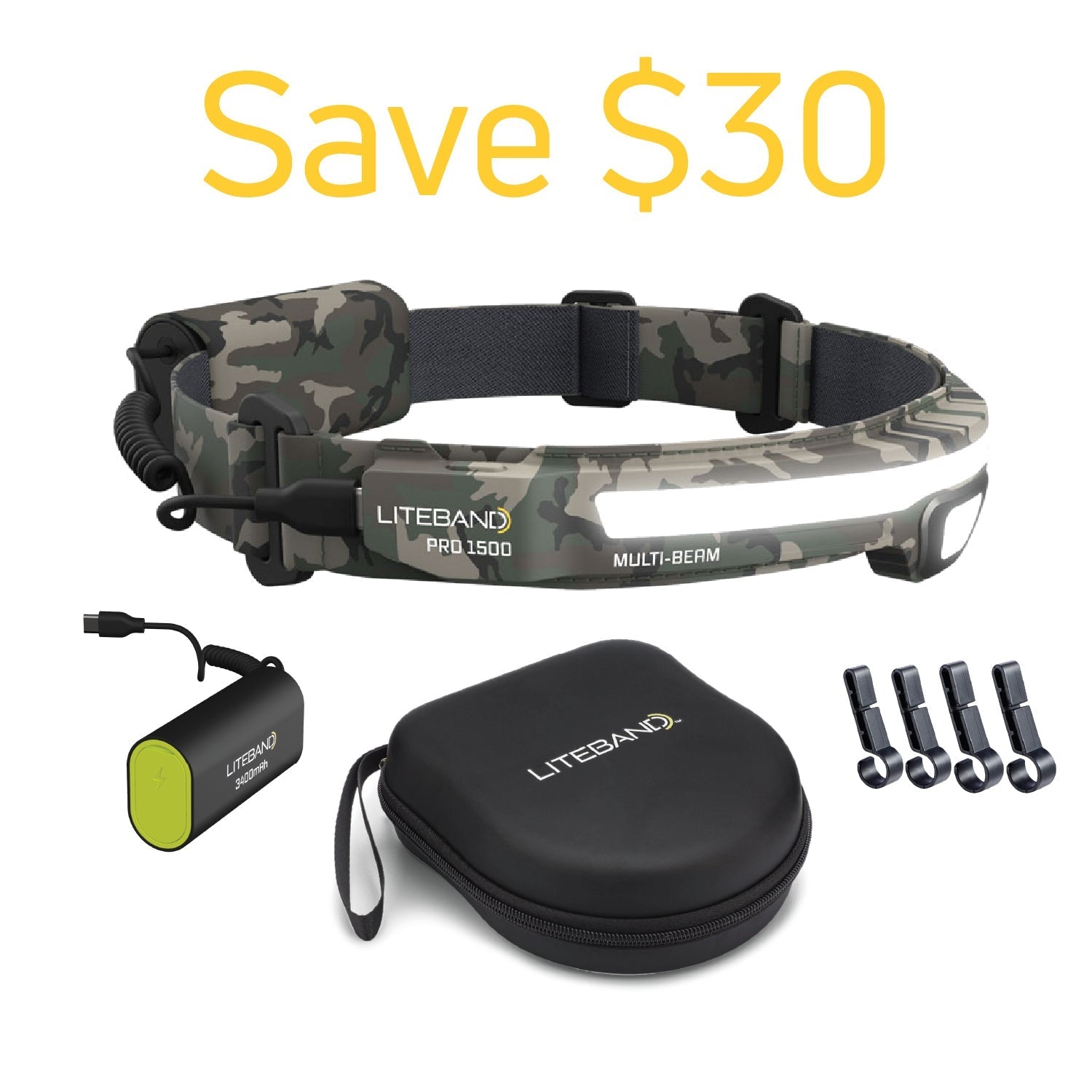 PRO 1500 Lumen Bundle - Camo - Personal Lighting