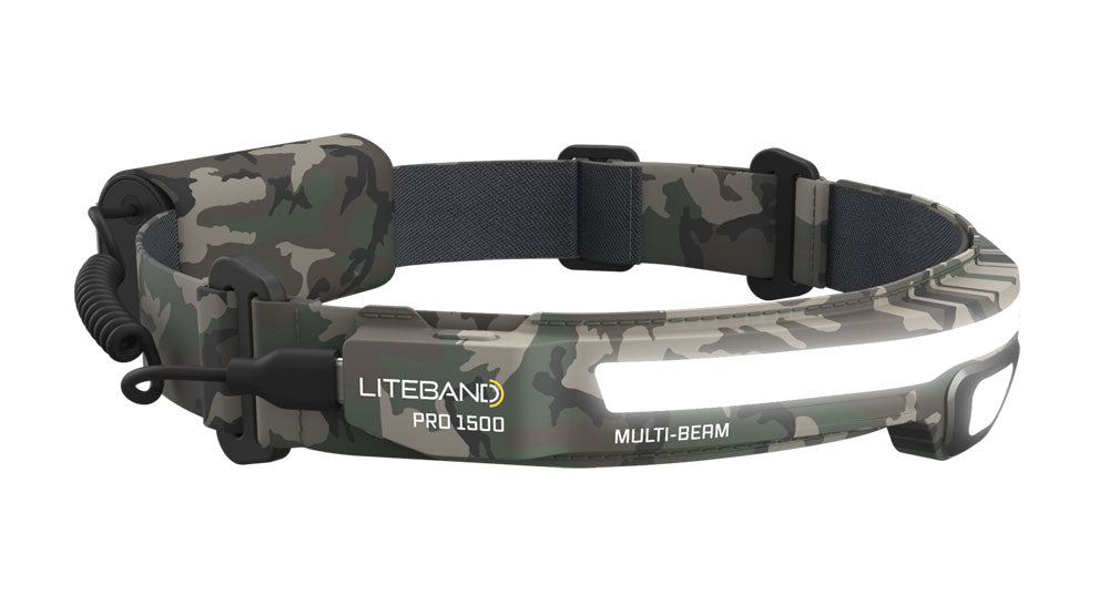 PRO 1500 Lumen LED Multi-Beam Rechargeable Headlamp - Camo - Personal Lighting