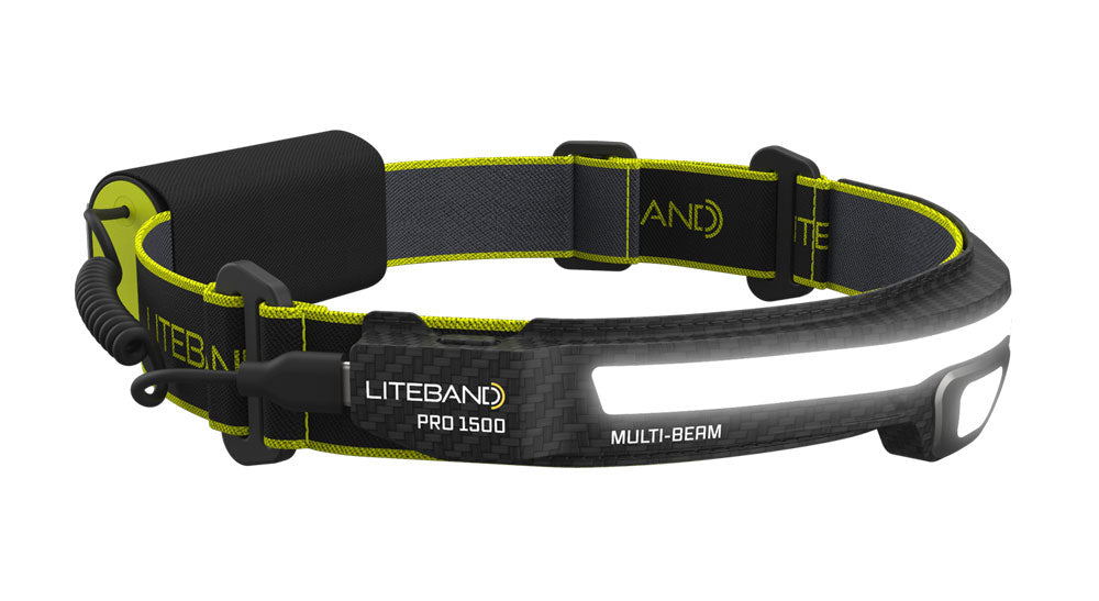 PRO 1500 Lumen LED Multi-Beam Rechargeable Headlamp - Carbon Fiber - Personal Lighting