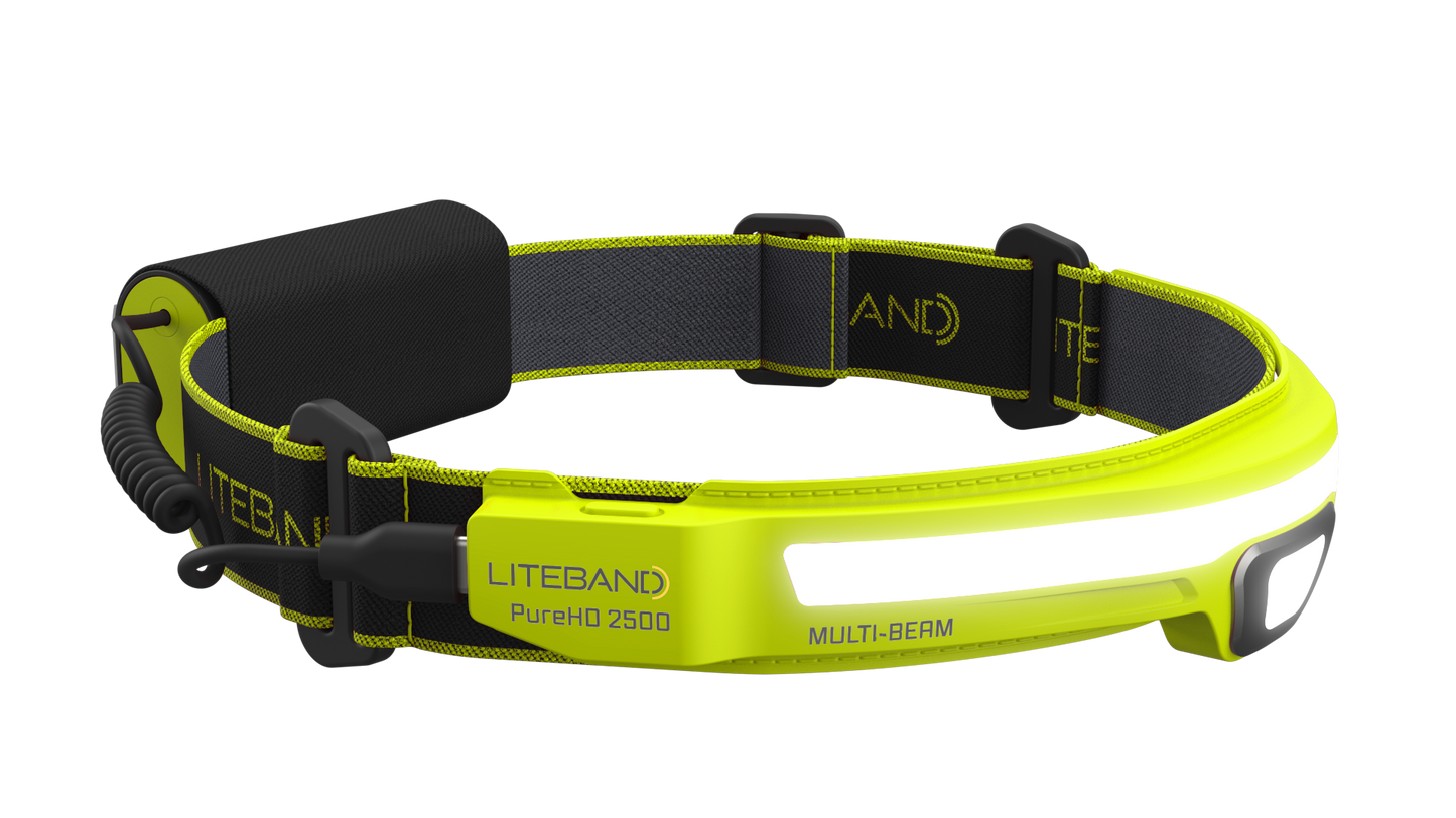 PRO 2500 Lumen PureHD™ Multi-Beam Rechargeable Headlamp - High Vis Yellow - Personal Lighting