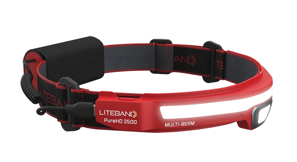 PRO 2500 Lumen PureHD™ Multi-Beam Rechargeable Headlamp - Red - Personal Lighting