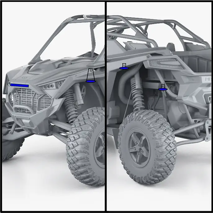 Pro XP Pro R Turbo R Specific Rock Light Kit