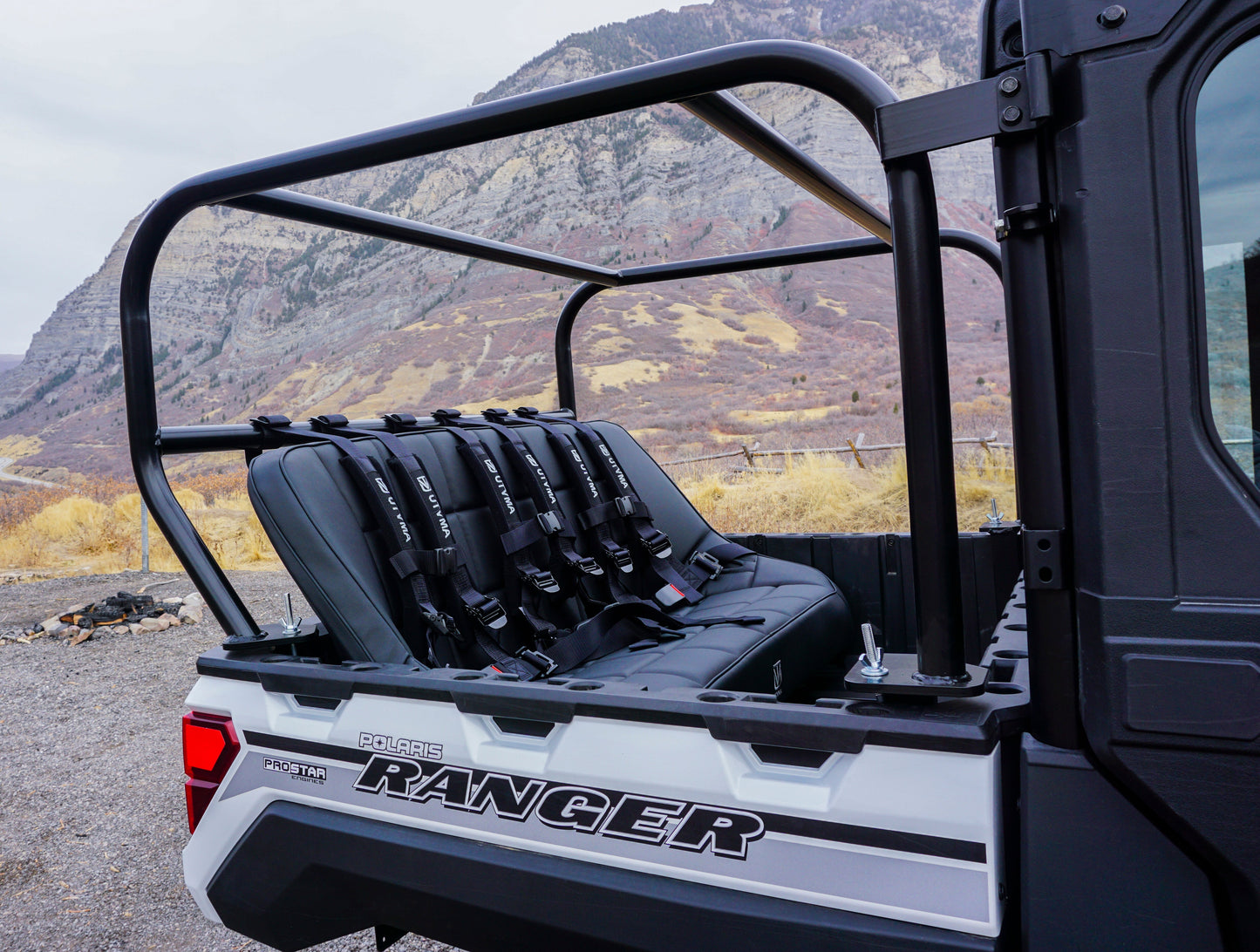Ranger 1000 Rear Seat and Roll Cage Kit (2018+) - Backseat and Roll Cage
