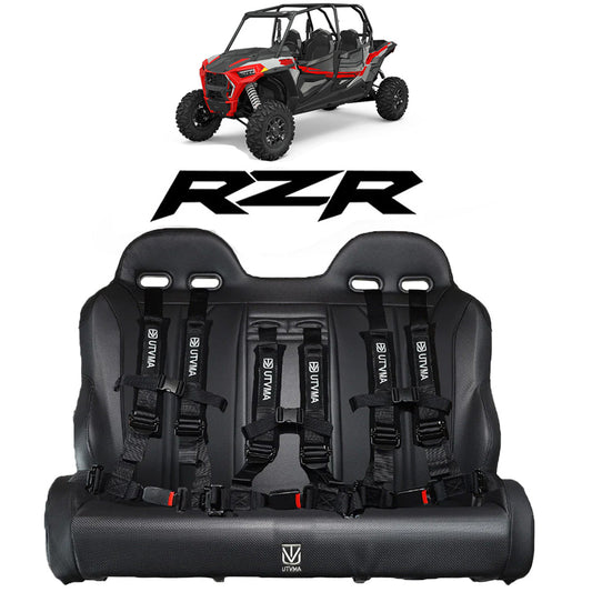 Rear Bench Seat W Harnesses for RZR 4 1000/900 (2014-2023) - Bench Seat