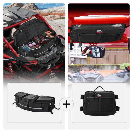 Rear & Roof Storage Bags for Can-Am Maverick X3