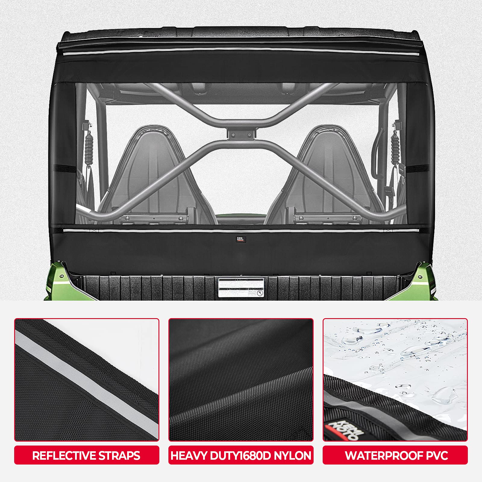 Rear Soft Rear Windshield for Kawasaki TERYX 4 800