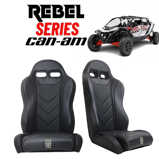 ’REBEL’ Series Pair of Front Suspension Bucket Seats Maverick R /Maverick R Max (2024+) - Bucket Seats