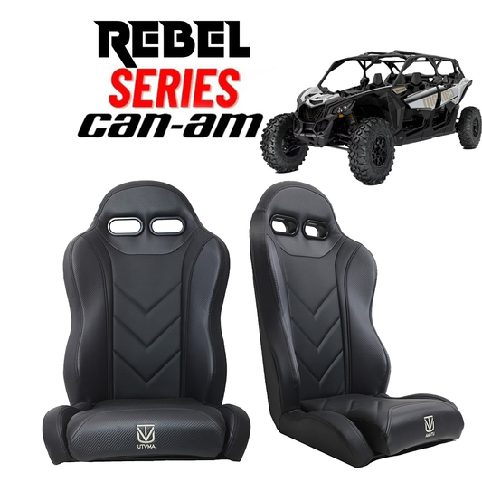 ’Rebel’ Series Pair of Front Suspension Bucket Seats Maverick X3 2 or 4 Seater (2017+) - Seats