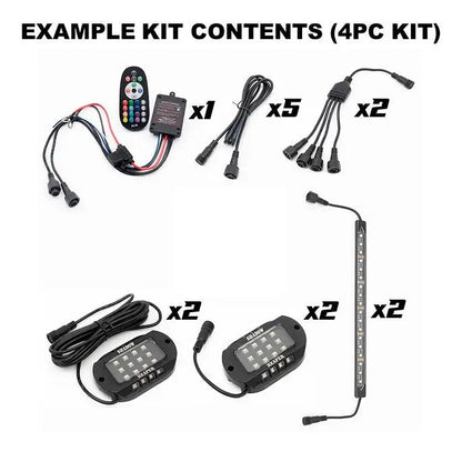 RGB + W Standard Rock Light Kit - Lighting