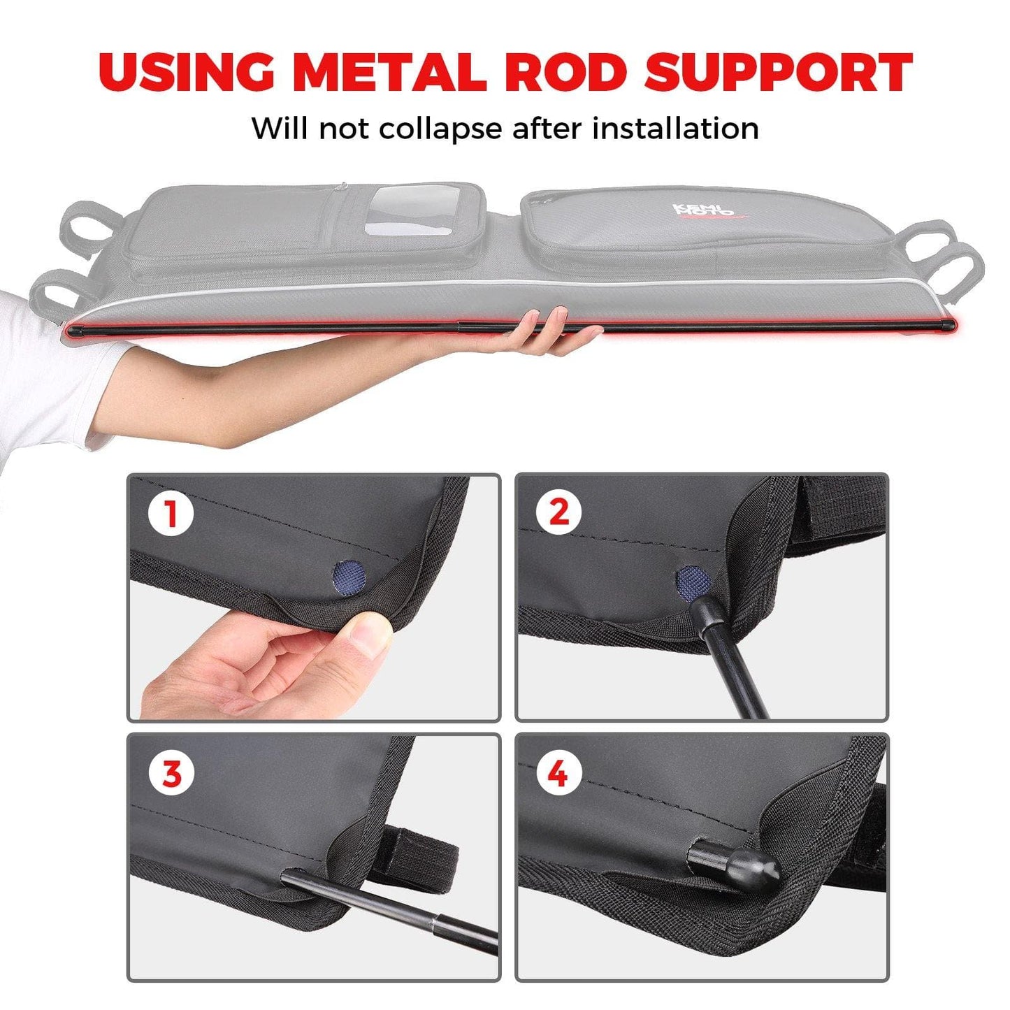 Roof Overhead Storage Bag Fit Polaris RZR XP 1000 / S 1000