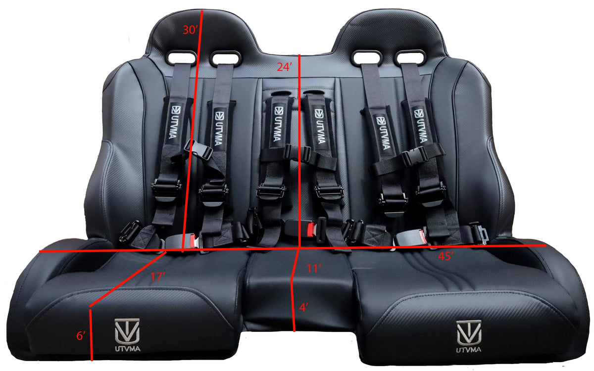 RZR 1000 Elite Series Bench Seat Front or Rear Bench Seat W Harnesses (over the console) (2014-2023) - Bench Seat