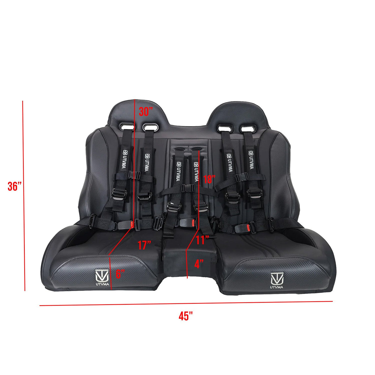 RZR 1000 Elite Series Bench Seat Front or Rear Bench Seat W Harnesses (over the console) (2014-2023) - Bench Seat
