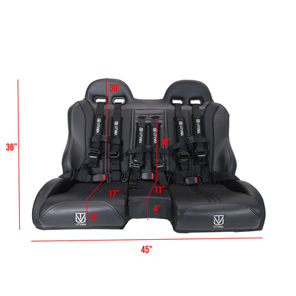 RZR 1000 Elite Series Bench Seat Front or Rear Bench Seat W Harnesses (over the console) (2014-2023) - Bench Seat