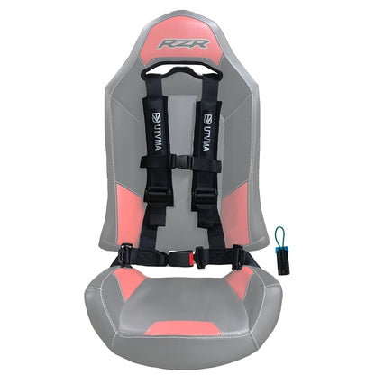 RZR 4-Point Harness Seat Pass Through Kit (2 Seats) with Override Clip - Bump Seat