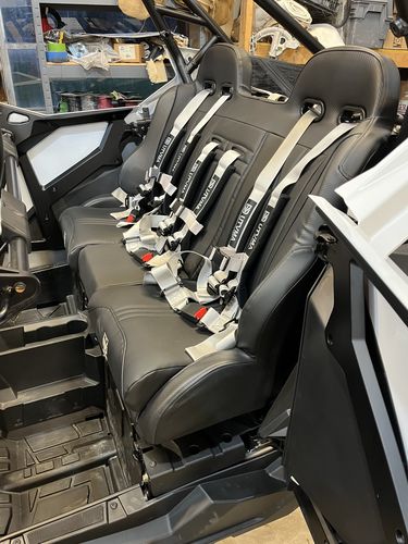 RZR 4 PRO (Turbo R Pro R Pro) Rear Bench Seat W Harnesses (2020-2024) - Bench Seat