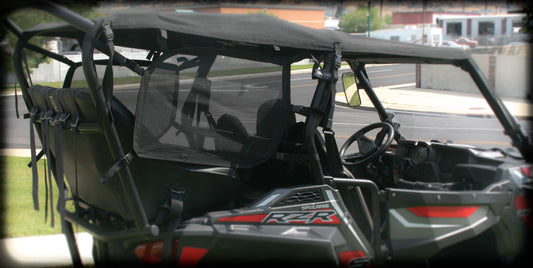 RZR 800/900 Rear Side Nets - window