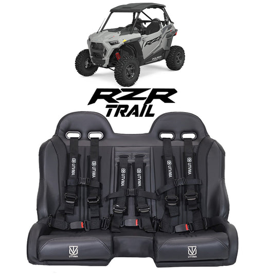 RZR 900/1000 Trail Front Bench Seat with Harnesses (2015+) - Bench Seat