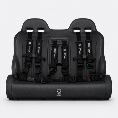 RZR 900/800 Rear Bench Seat W Harnesses (2010-2014) - Bench Seat