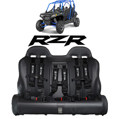 RZR 900/800 Rear Bench Seat W Harnesses (2010-2014) - Bench Seat