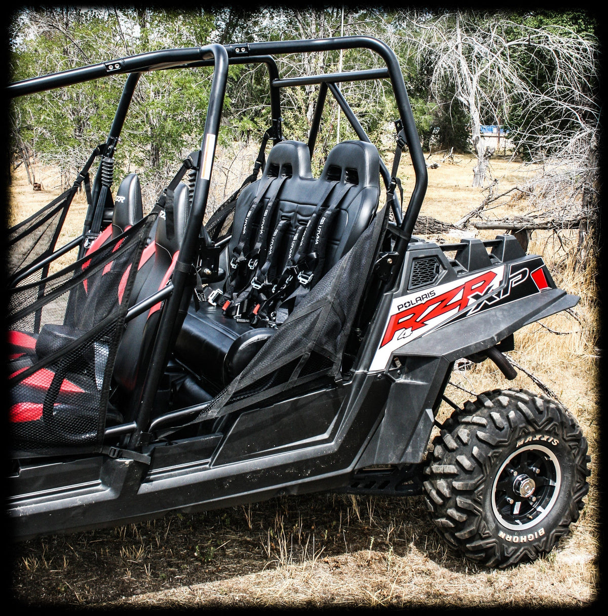 RZR 900/800 Rear Bench Seat W Harnesses (2010-2014) - Bench Seat