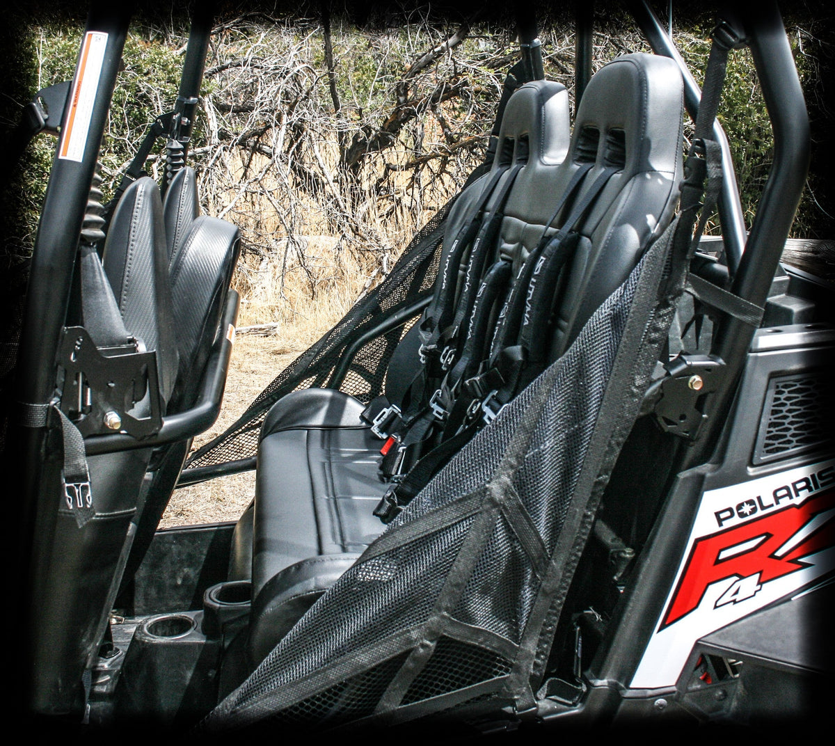 RZR 900/800 Rear Bench Seat W Harnesses (2010-2014) - Bench Seat