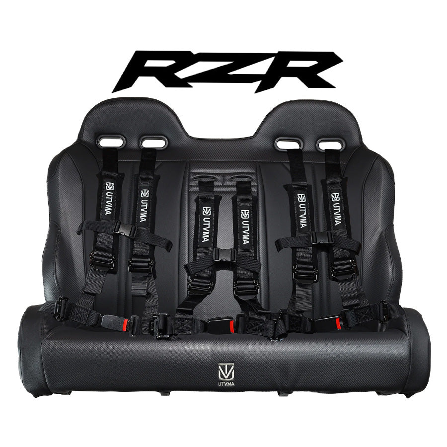 RZR 900/800 Rear Bench Seat W Harnesses (2010-2014) - Bench Seat