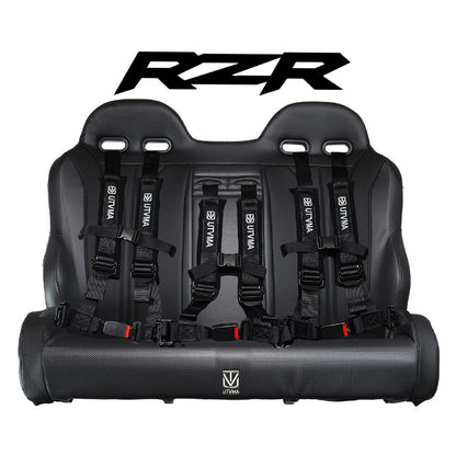 RZR 900/800 Rear Bench Seat W Harnesses (2010-2014) - Bench Seat