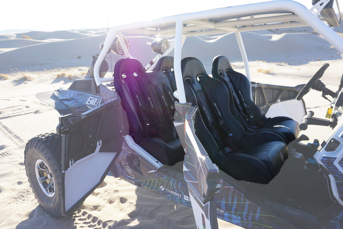 RZR 900 Rear Bench Seat & Pair of Front Bucket Seats Set (2015-2024) - Bench Seat