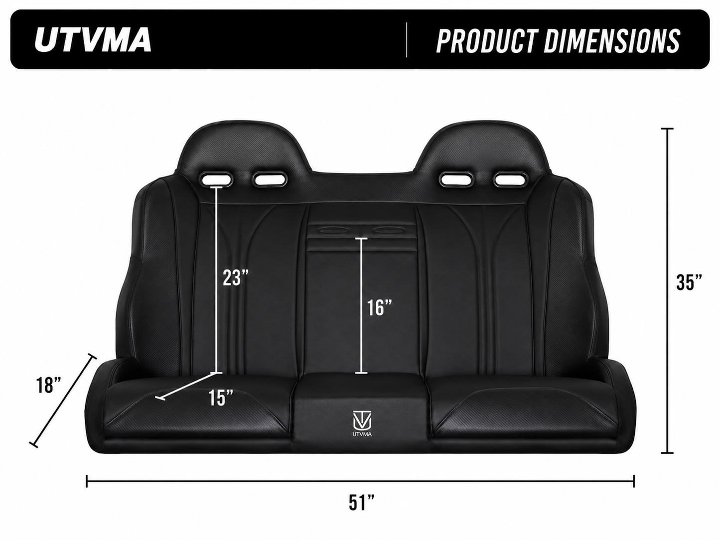 RZR PRO R Rear Bench Seat W Harnesses (2025+) - Bench Seat