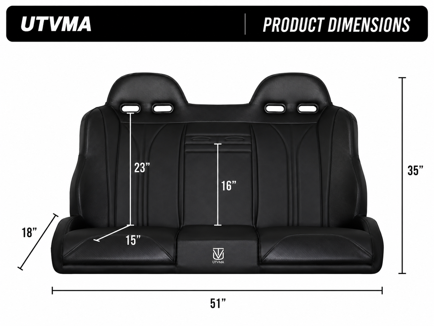 RZR PRO S Rear Bench Seat W Harnesses (2025+) - Bench Seat