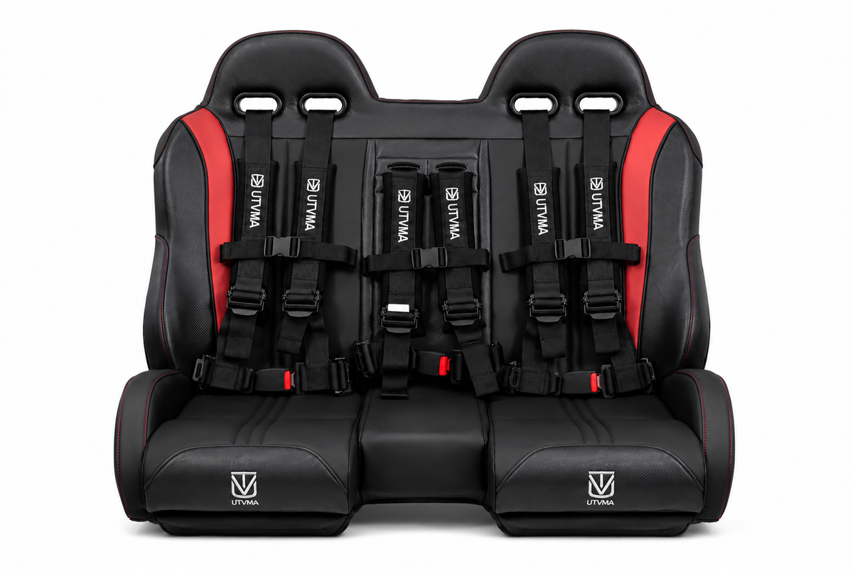 RZR Trail and RZR S Front Bench Seat W Harnesses(2015-2025) - Bench Seat