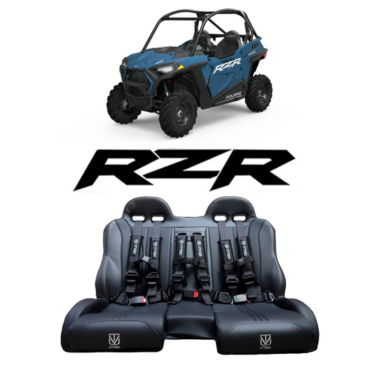 RZR Trail and RZR S Front Bench Seat W Harnesses(2015-2025) - Bench Seat