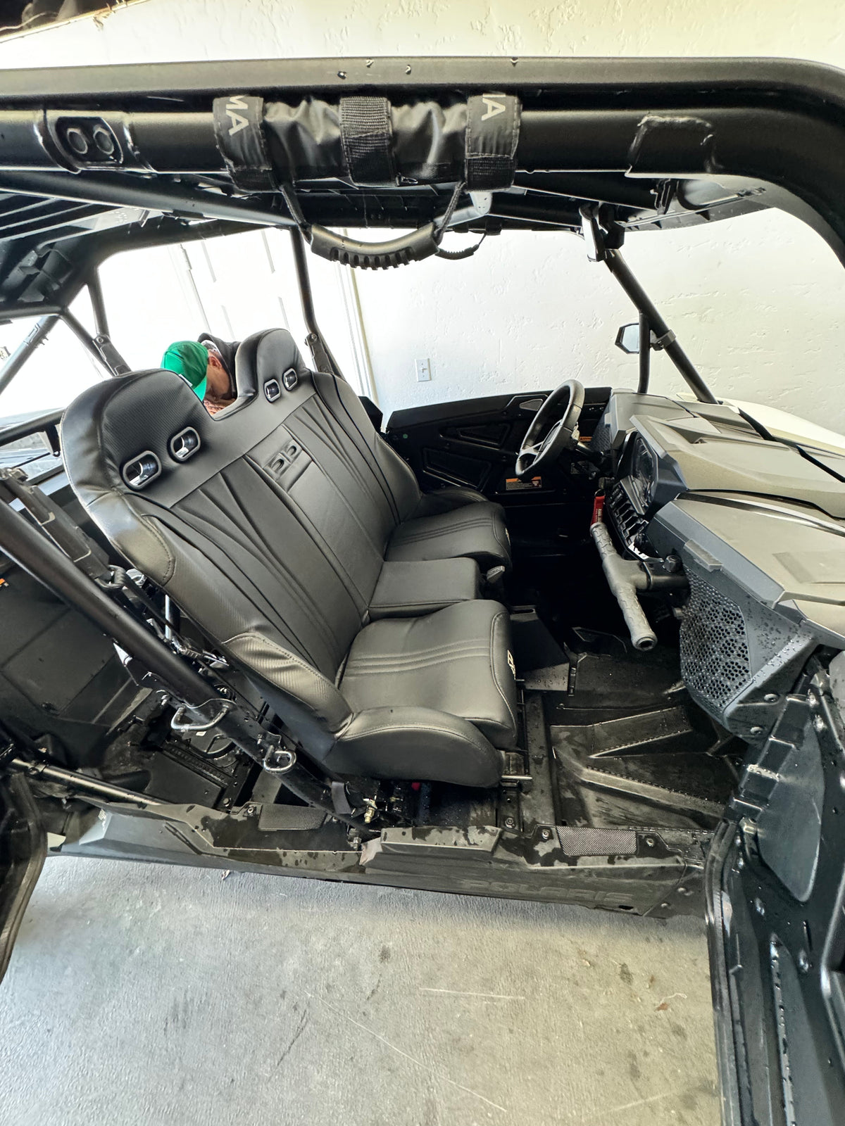 RZR Trail Front Bench Seat W Harnesses (2021+) - Bench Seat