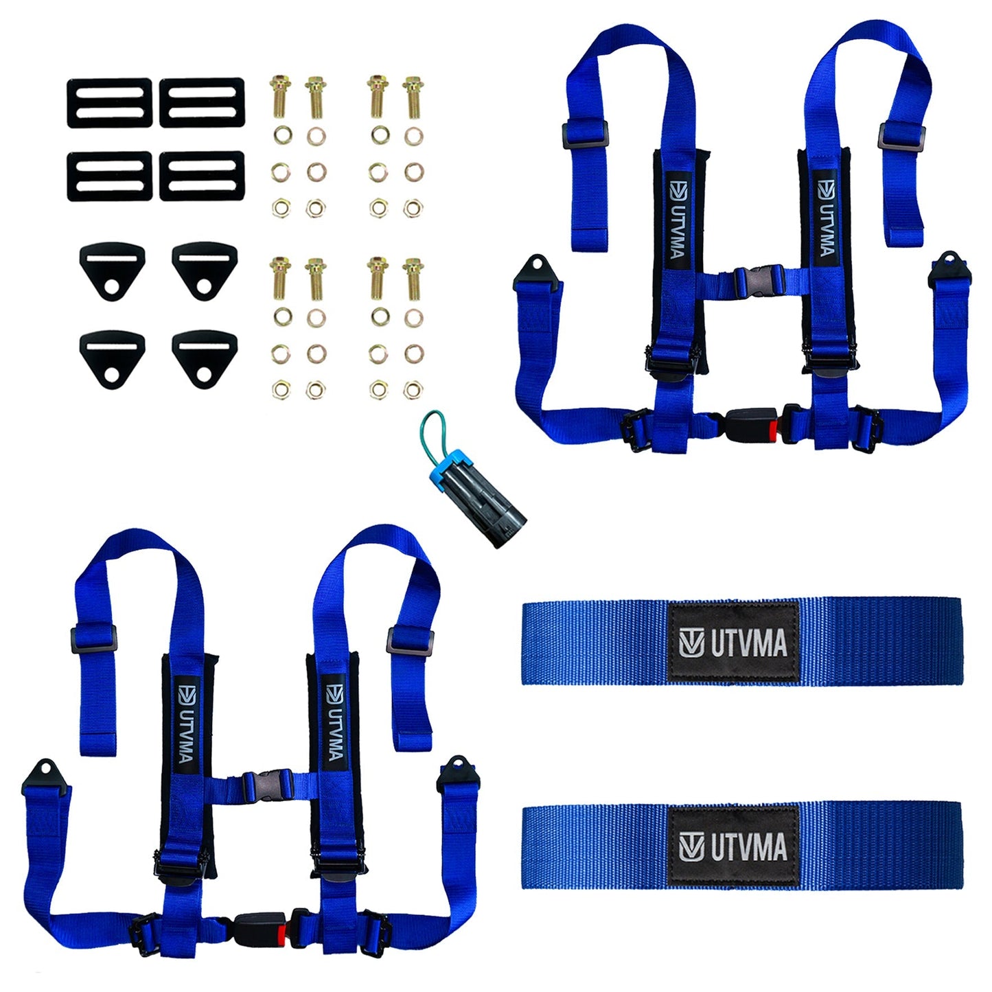 RZR Trail Harness Kit (2015+) - 2 Seats / Blue - Harness