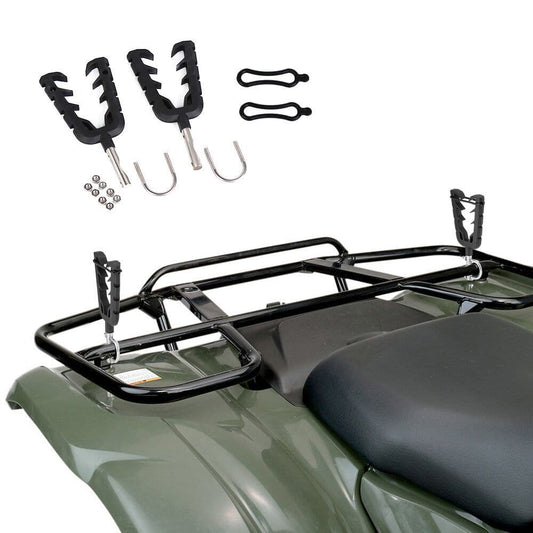 ATV Gun Mount and Bow Tools Rack with Rubber Straps