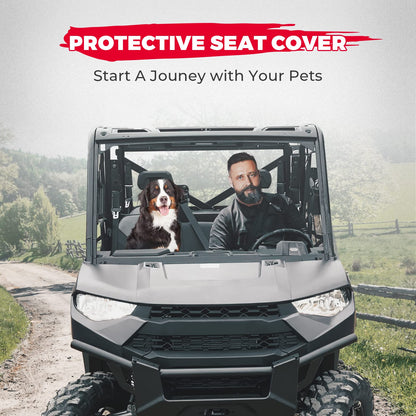 Seat Cover Set with Headrest Cover for Ranger Crew 1000/Crew XP 1000