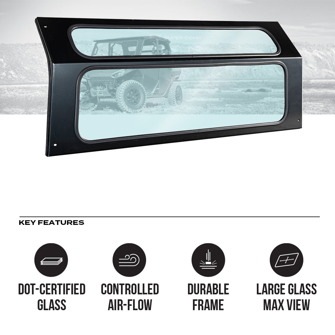Segway UT10 Crew Rear Windshield - Glass Rear Windshield