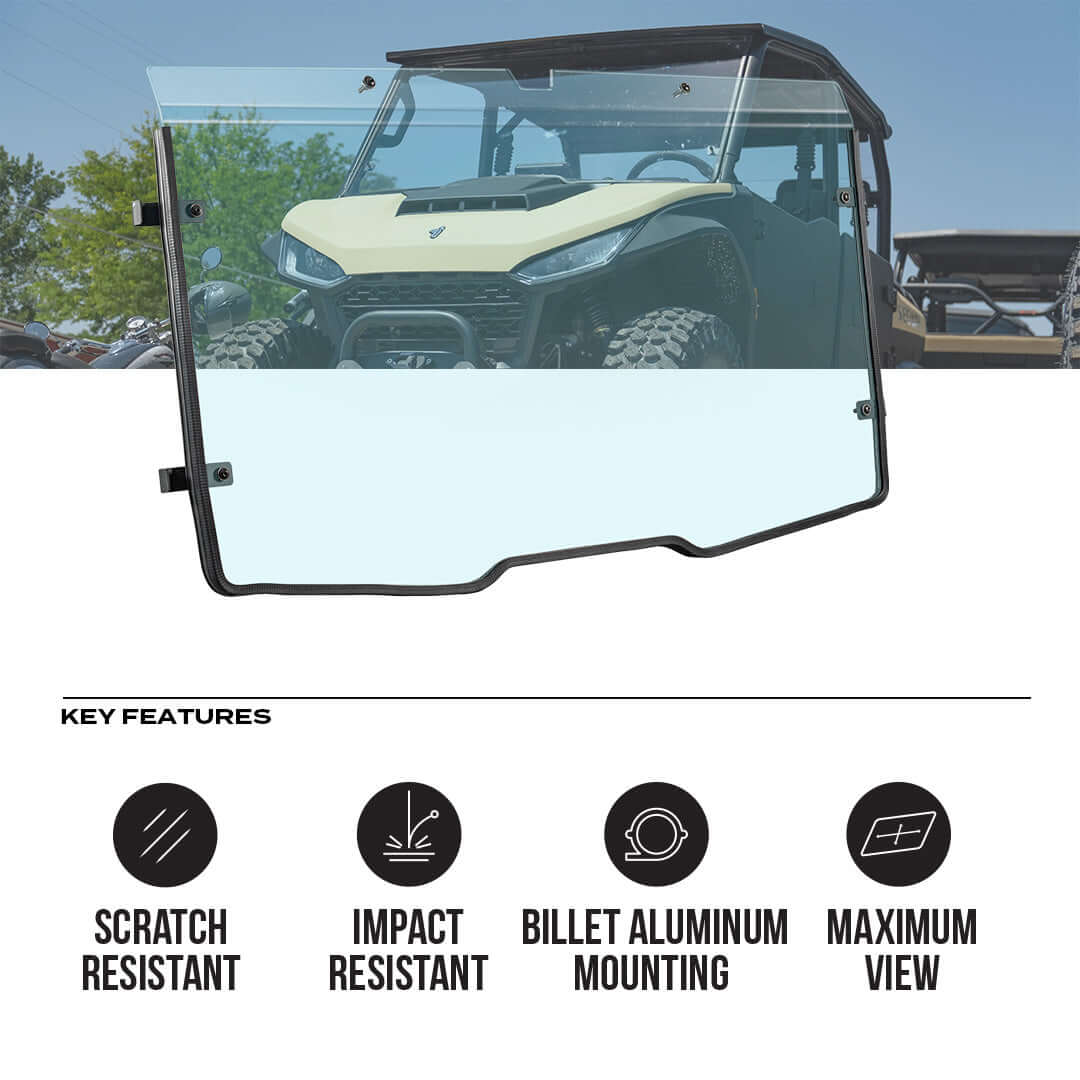 Segway UT10 Polycarbonate Full Front Windshield - Polycarbonate Front Windshield