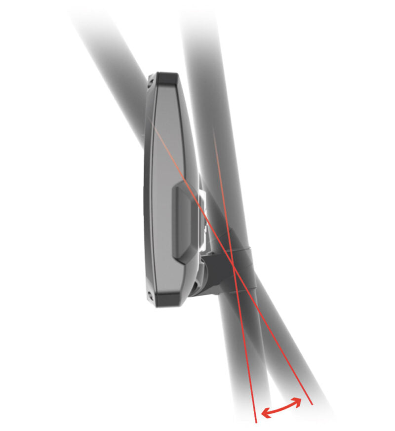 Seizmik Embark Side View Mirror with ABS Body & Bezel -1.75 Inch Round Tube (Pair) - Mirrors