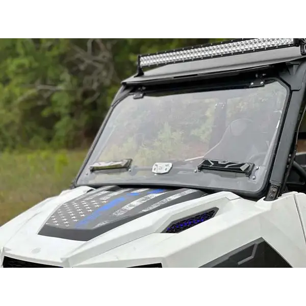 Seizmik Flip-Up Versa-Vent Windshield for Polaris General Scratch-Res-Poly - Windshields