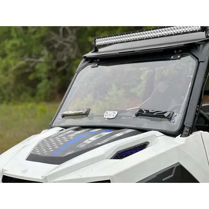 Seizmik Flip-Up Versa-Vent Windshield for Polaris General Scratch-Res-Poly - Windshields