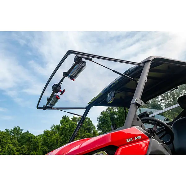 Seizmik Flip-Up Versa-Vent Windshield for the Can-Am Defender - Scratch-Res-Poly - Windshields