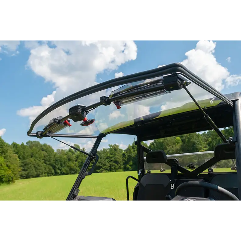 Seizmik Flip-Up Versa-Vent Windshield for the Can-Am Defender - Scratch-Res-Poly - Windshields