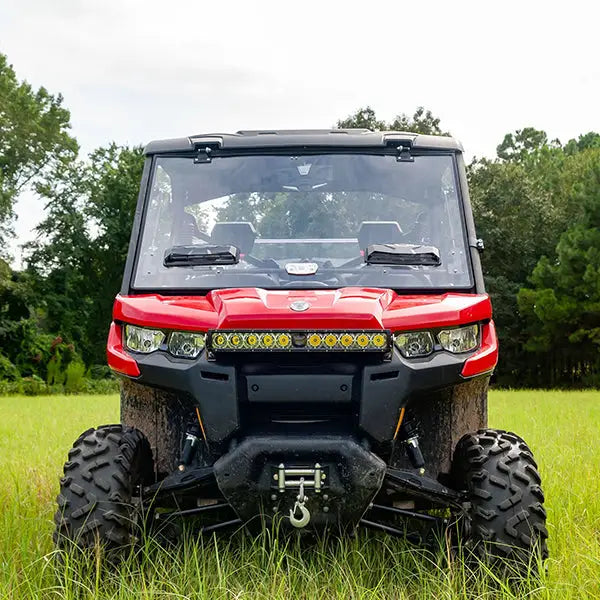 Seizmik Flip-Up Versa-Vent Windshield for the Can-Am Defender - Scratch-Res-Poly - Windshields