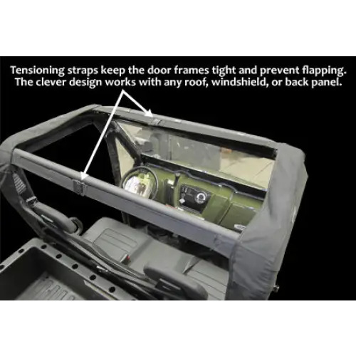 Seizmik Framed Door Kit- Polaris Midsize Round Tube Ranger - Doors