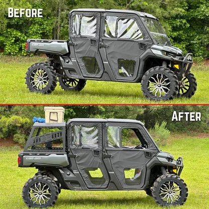 Seizmik Full Height Bed Rack - Polaris Ranger and Can-Am Defender Models - Racks