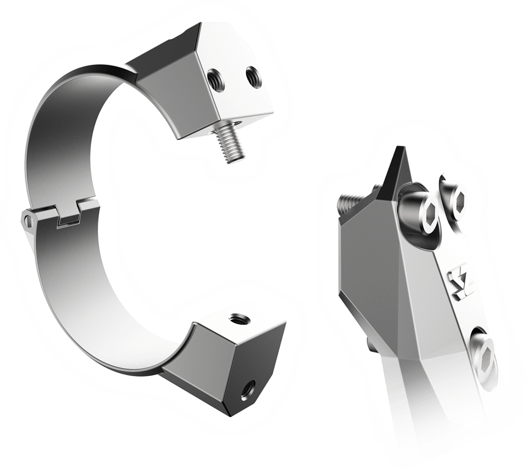 Seizmik Halo-RA Cast Rear View Mirror - Clamp 1.75’’ - Mirrors