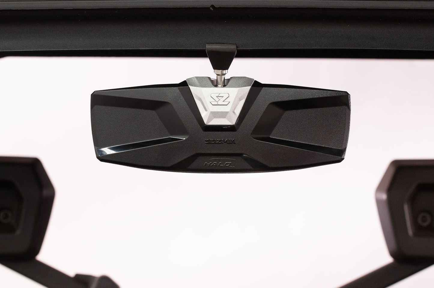Seizmik Halo-RA Cast Rearview Mirror with Cast Aluminum Bezel- Pro-Fit Header Panel - Mirrors