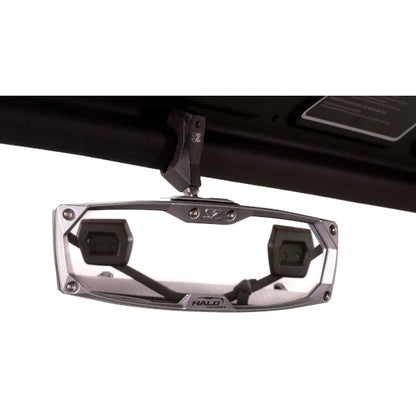 Seizmik Halo-RA Cast Rearview Mirror with Cast Aluminum Bezel- Pro-Fit Header Panel