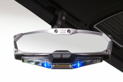 Seizmik Halo-RA LED Rearview Mirror with Cast Aluminum Bezel 2 inch and 1.875 inch Round Tube ROPS - Mirrors